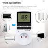 Electronic Timer Socket LCD Digital Timer Switch EU FR US UK AU Plug Timers 7Day 12/24 Hour Programmable Control Timing Outlet