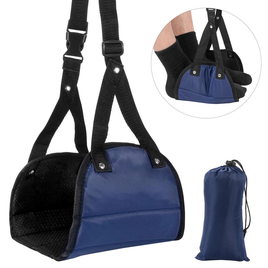 Temu Travel Foot Hammock: Airplane & Rail Footrest with Swing Feature