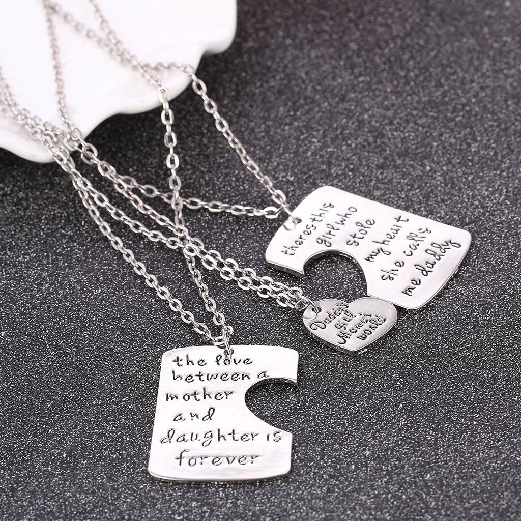 Новый рекламный набор из 3 предметов BFF с разделенным сердцем, разбитым сердцем, хороший друг, набор для вышивания, лучшие друзья навсегда, любовь, кулон, ожерелье