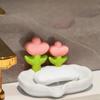 Flower Decor Creative Floral Soap Box Bathroom Accessories Plastic Storage Soap Rack  Home