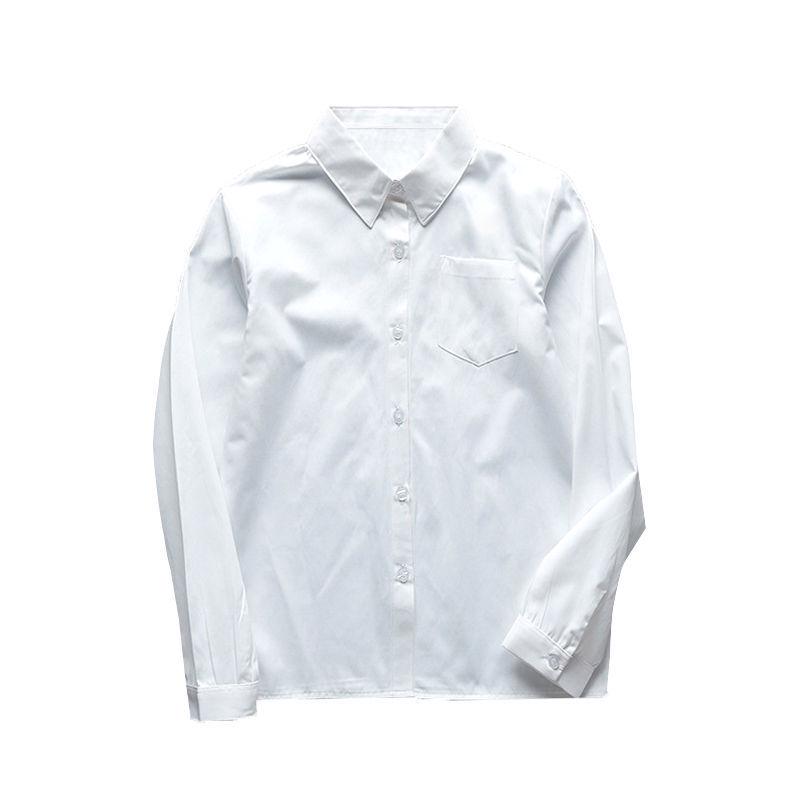 Женская блузка свободного кроя в стиле академии, с японским дизайном, с длинным рукавом, молочно-белого цвета