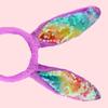 Rabbits Ear Headbands Sequins Hairband for Role Play Enthusiasts Photography