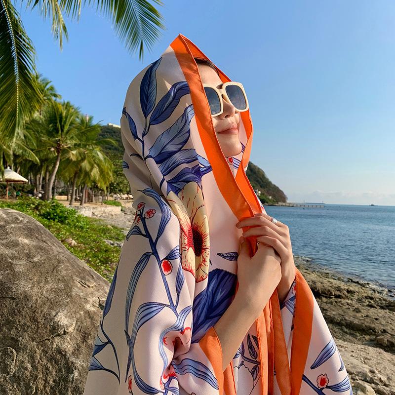 180*90см Дорожные Пляжные Солнцезащитные Шарфы для Женщин Бикини Большой Парео Шарф Бразильский Купальник Пляжная Накидка Шали