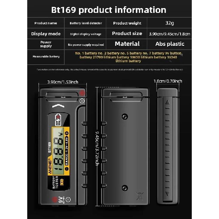 High Precision Voltage Indicator Battery Capacity Tester Battery Voltage Display DV
