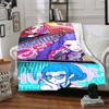 1pc K Pop, Demon Hunter Soft Comfortable Blanket Digital Print, All Season Multipurpose Knit Fabric Bedding, Office, Sofa Home Decor Blanket