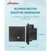 Marsflex Blower Motor Resistor 973-582 2005 2006 2007 2008 2009 2010 2011 2012 2013 2014 2015 2016 2017 For Toyota Tacoma Blower Resistor RU1435