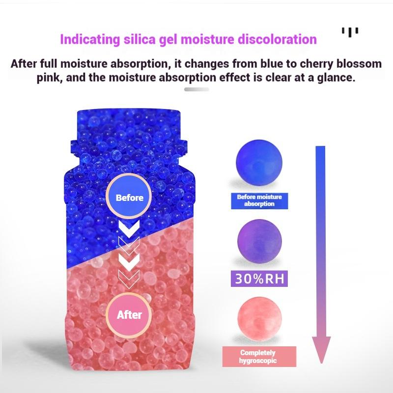 500g Blue/Orange Silica Gel Beads Moisture Absorber In Bottles Dehumidification Bag Household Desiccant Dehumidifie Bags