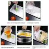 Rectangle Stainless Steel Tray Commercial Buffet Presentation Tray Food Serving Plate Rice Noodle Pan Dishes Storage Organizer