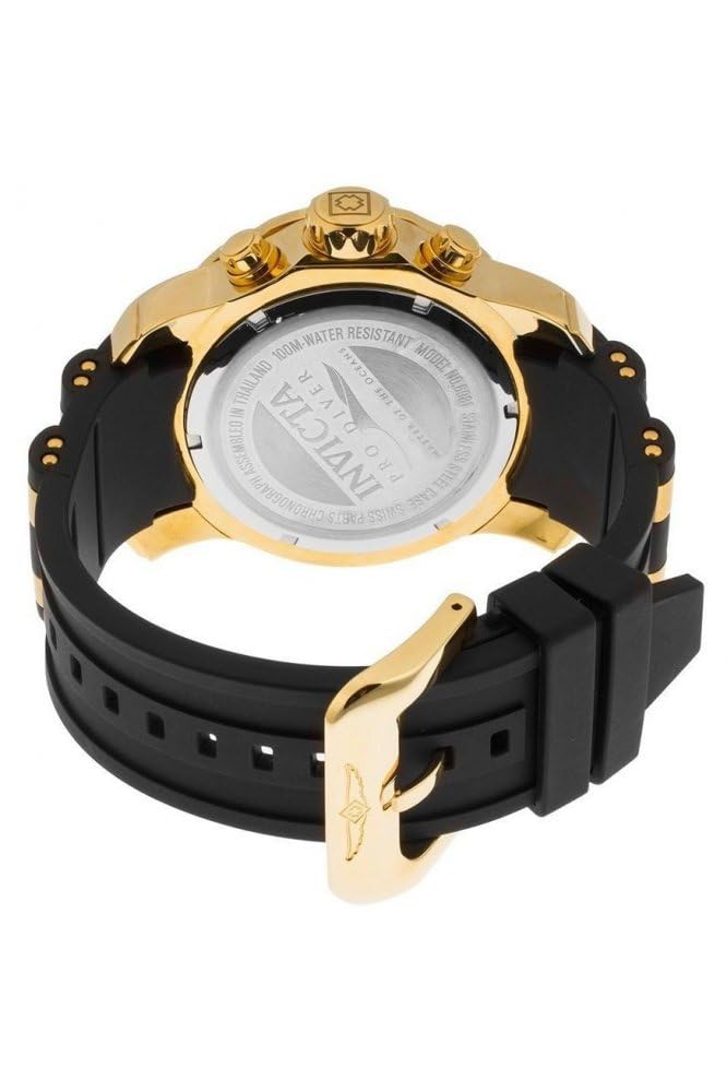 Часы Pro Diver Quartz 48 мм корпус золото черный нержавеющая сталь полиуретановый ремешок синий циферблат 6983 [Invicta] мужские [Товар]