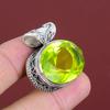 Faceted Lemon Topaz Pendant Vintage Gemstone Pendant 925 Sterling Silver Pendant Handmade Jewelry Unique Pendant Silver Jewelry Wedding Gift