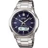 Мужские серебристые радиоуправляемые часы Casio Wave Ceptor WVA-M630D-2AJF с солнечной батареей (Официальный японский продукт)