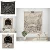 Wall Amkun Tarot Tapestry The Moon Star And Sun Medieval Divination Europe