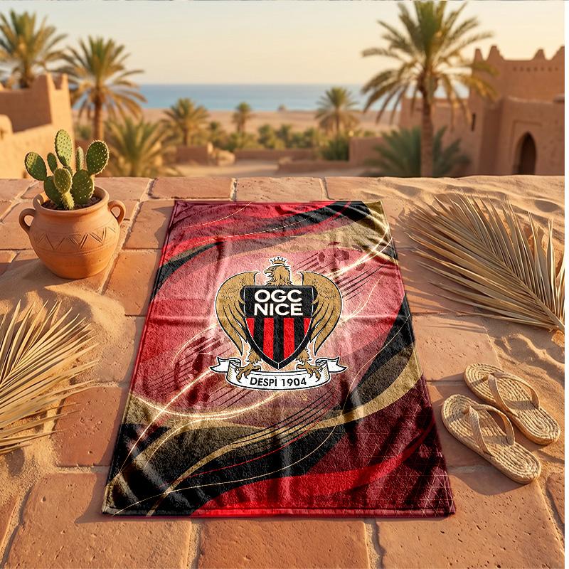 OGC Nice FC Print Microfiber Beach Towel Quick Dry Absorbent Large Towel For Beach Swimming Travel