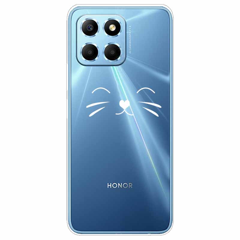 Чехол для Honor X6 HonorX6S Прозрачный Мягкий ТПУ силиконовый Чехол для телефона Для Huawei Honor X6S 2022 Чехол 6.5 Дюйма VNE-LX1 Прозрачный Funda