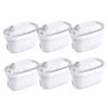 AZMKOO Water Filter Cartridges Compatible with Brita Water Filters, High Removal Type, Japan Specification, Set of 6