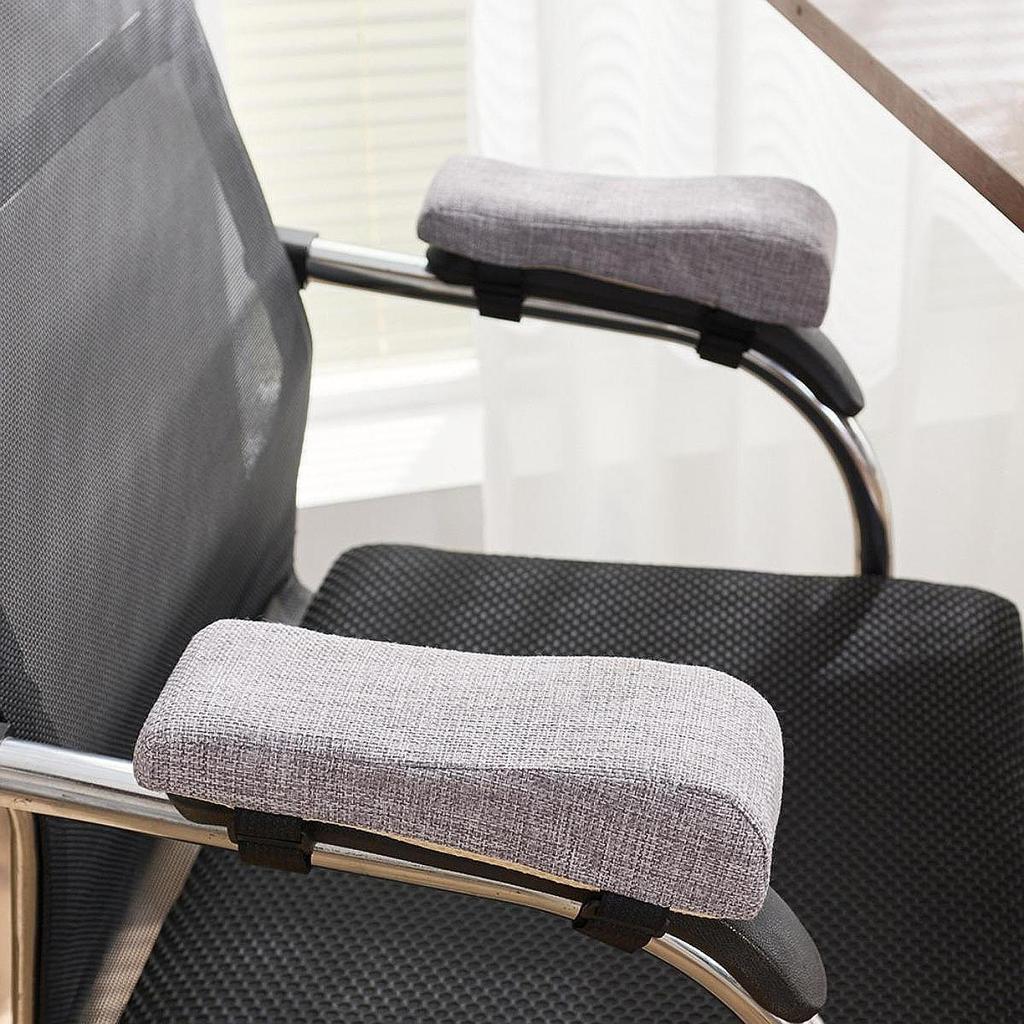 Office Chair Armrest Pads Arm Comfortable Cotton Linen Ergonomic Elbow Support
