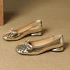 2025 новые летние французские туфли-лодочки на плоской подошве с мелким вырезом, темпераментные, одинарные, с бантом, туфли Мэри Джейн, повседневные, универсальные женские туфли