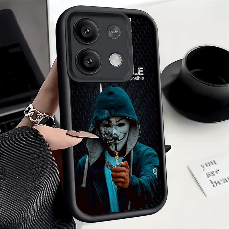 Чехол для телефона Xiaomi Redmi Note 15 14 13 Pro Plus Анонимная V-маска Оболочка 12S 11 11S 11T 5G 14S Мягкий силикон Funda