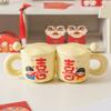 Happy Character Couple Cups A Pair Of Ceramic Mugs Couple Wedding Gift Wedding Souvenir Water Cup Gift Box
