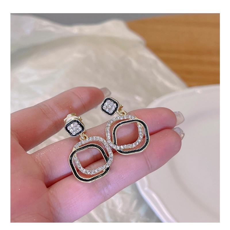 Роскошные серьги без пирсинга со стразами, простые блоки, без зажима для пирсинга