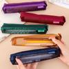 Nylon Mesh Gauze pen case Casual Stationery Storage Pouch Transparent  Pen Case  Girls