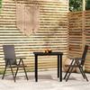 VidaXL 3-Piece Garden Dining Set Black 3099101