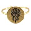 [Q6225] - Handmade Gold 'Boho' Ring (dreamcatcher) - 11x11 Mm