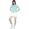 Li Ning X Line Friends Collaboration Sports Fashion Series Cartoon Fun Print Round Neck Short Sleeve T Shirt Women Tops Blue AHSR808-4