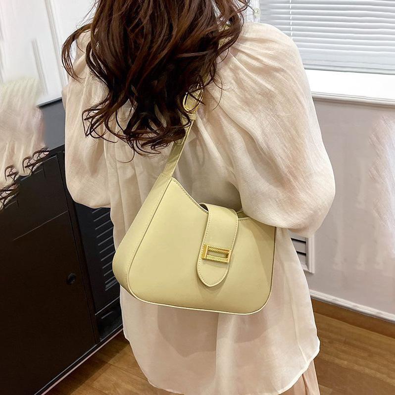 Женская однотонная сумка-багет на молнии с наклоном для отдыха из искусственной кожи с регулируемым ремешком на ремне