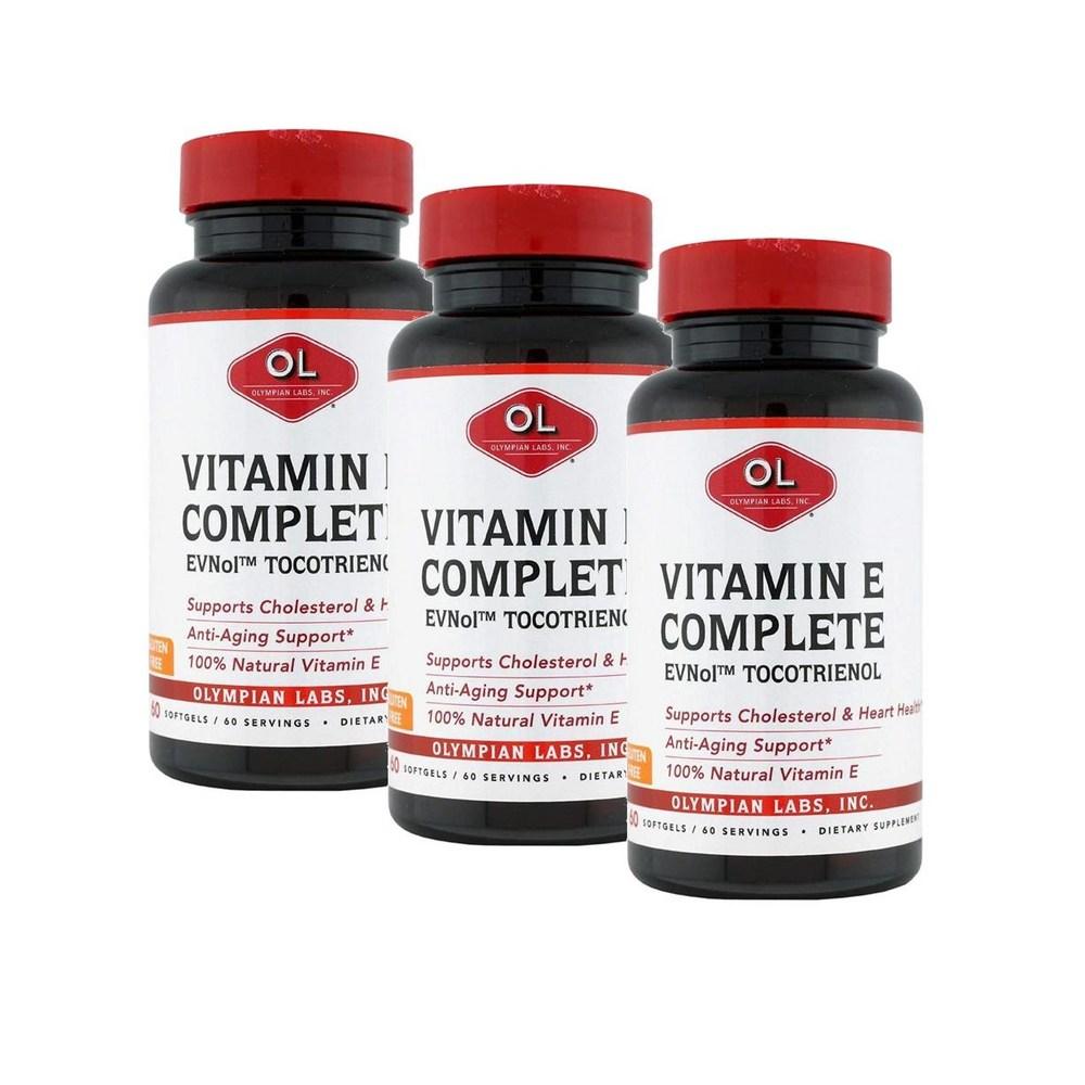 Olympian Labs Vitamin E Complex Alpha Tocopherol 60 Tablets (3 pcs)