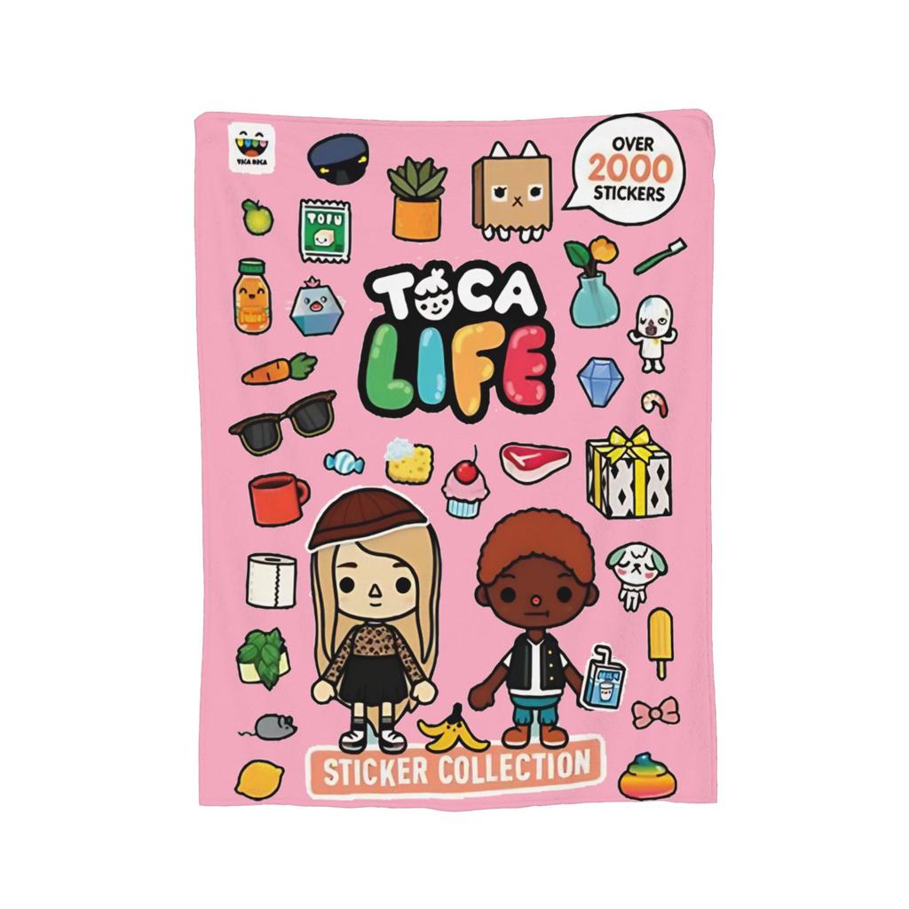 Toca Boca World Вязаное одеяло Флис Мультяшные Игры Супер Мягкие Пледы для Дома Дивана Кровати Коврика