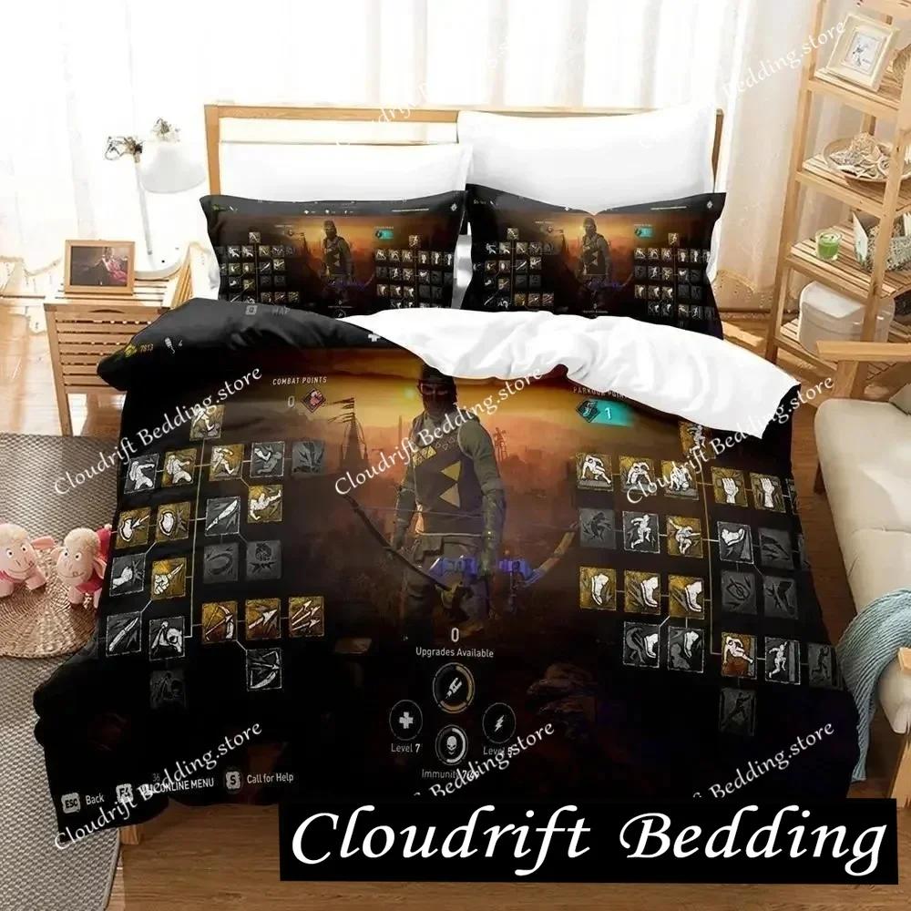 New DYING LIGHT 2 Bedding Set Single Twin Full Queen King Size Bed Set Adult Kid Bedroom Duvet cover Sets 3D Print Game Anime026