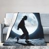 Плед MJ от J-Jacksons Фланелевый Потрясающе Теплый Плед для Покрытия Стула Дивана Зима
