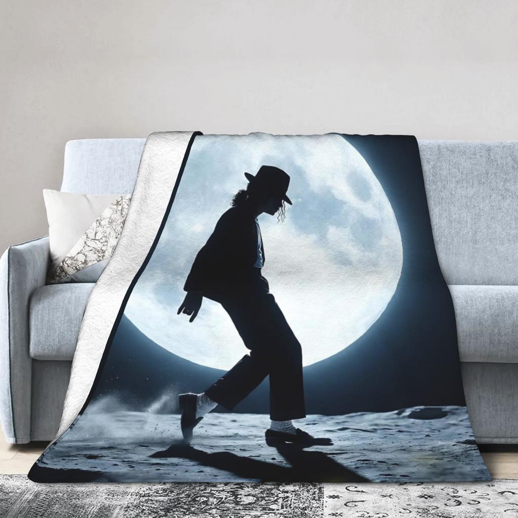 Плед MJ от J-Jacksons Фланелевый Потрясающе Теплый Плед для Покрытия Стула Дивана Зима