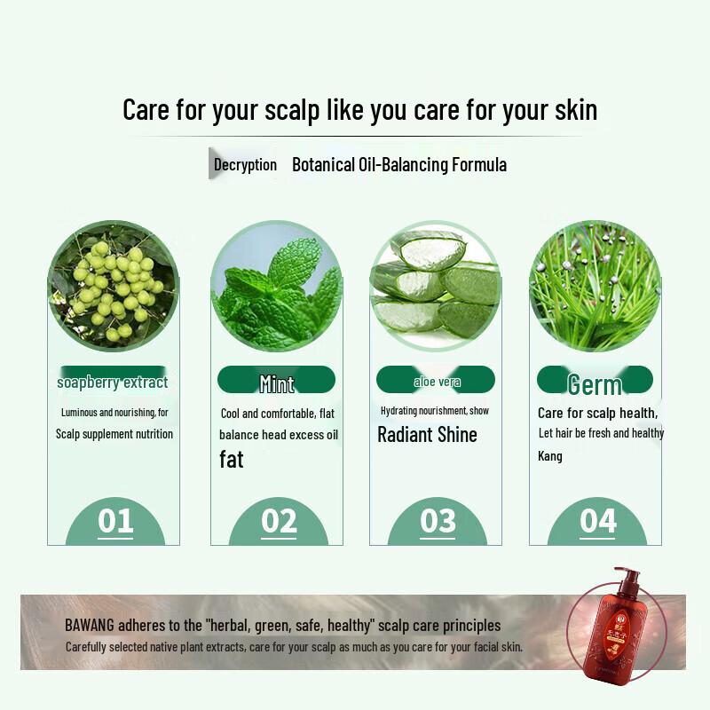 Bawang Soapberry Anti-Dandruff Oil Control Shampoo 400ml