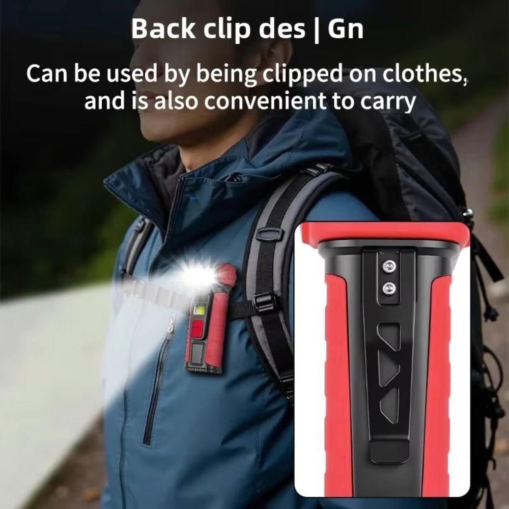 Super Bright Work Light Magnetic Base Pocket Torch Multifunctional LED Flashlight Emergency Use