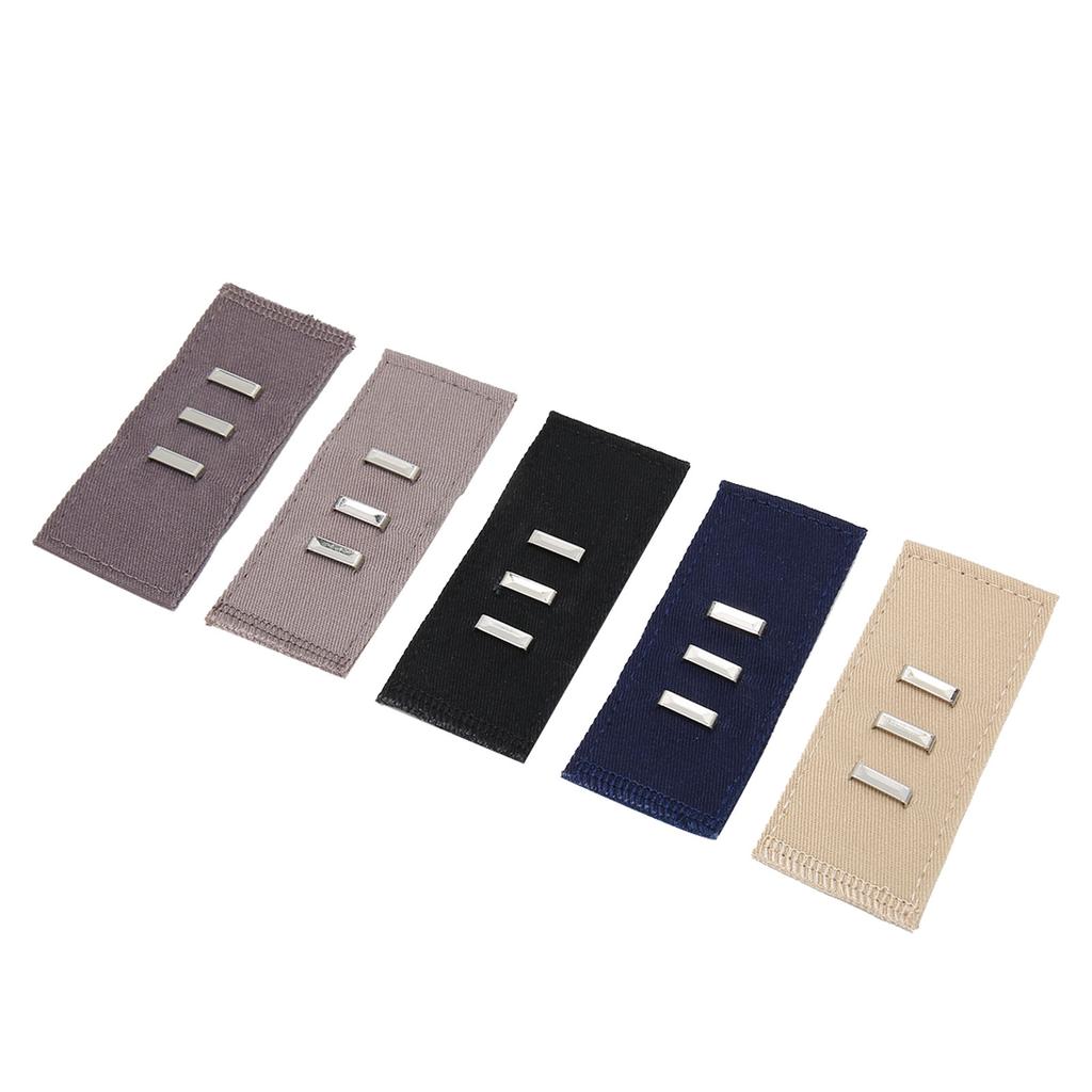 5pcs Elastic Waist Extenders Adjustable Easy Installation Pants Button Extender Waist Band