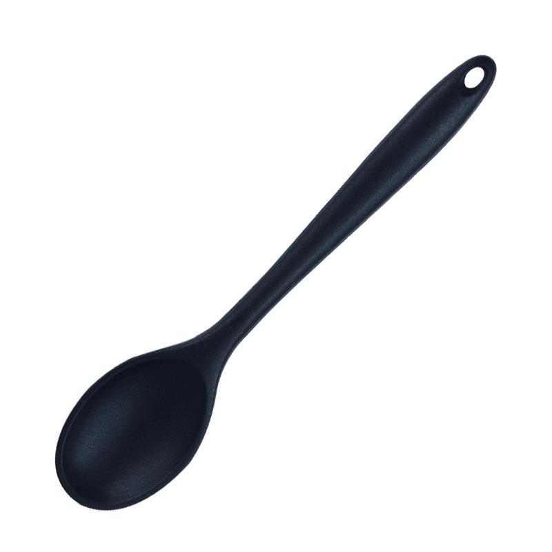 Silicone Kitchen Spoon Food Grade Heatproof Stirring Spoon for Home Restaurant and Outdoor Cooking