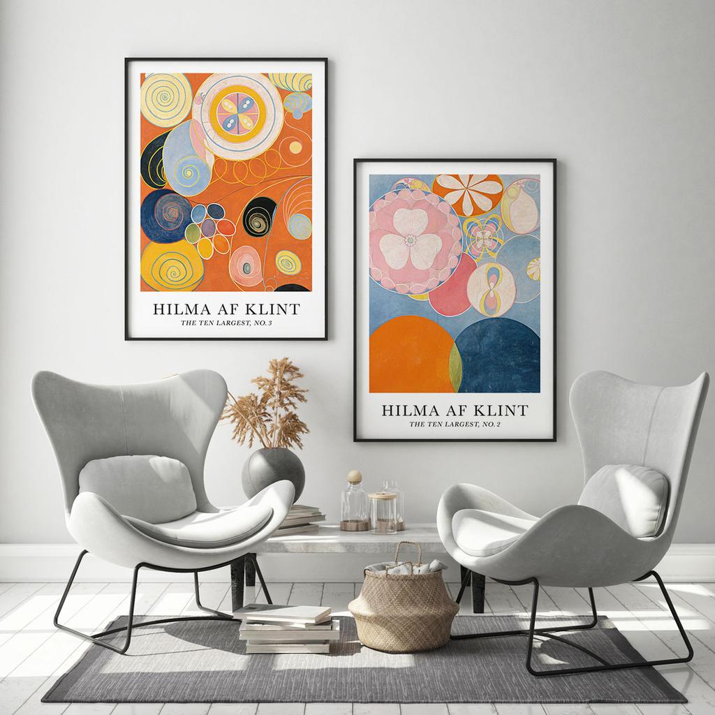 Zestaw dwóch plakatów hilma af klint