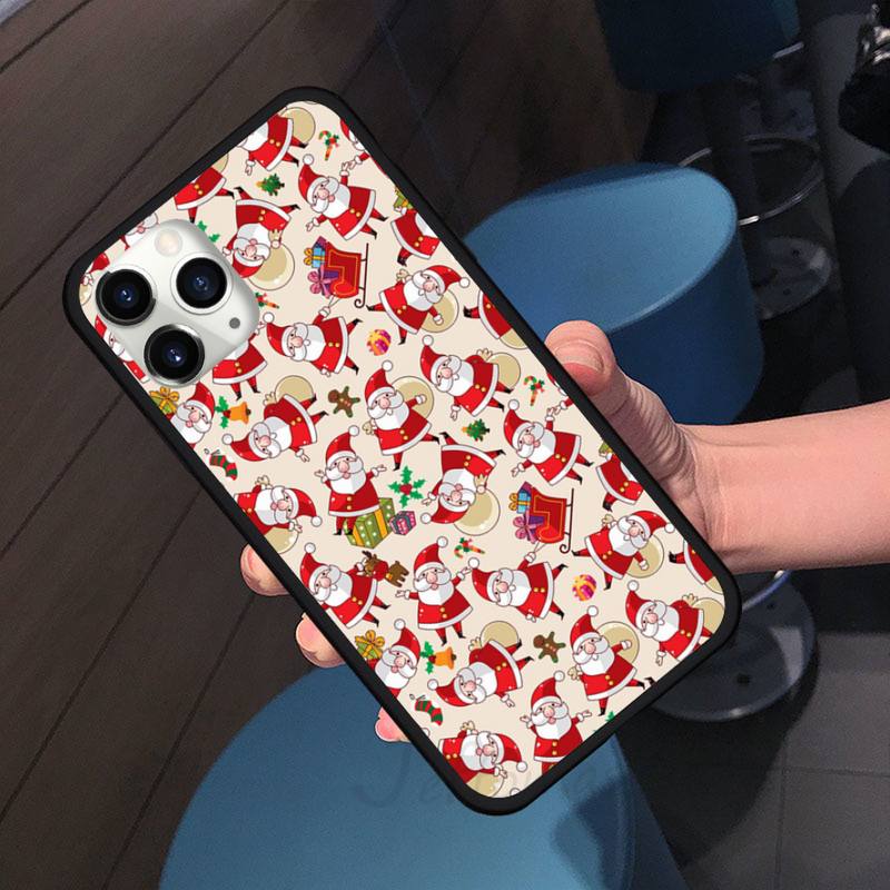 Милый чехол для телефона с Новым годом, Рождественским подарком для iPhone 11 12 pro XS MAX 8 7 6 6S Plus X 5S SE 2020 XR