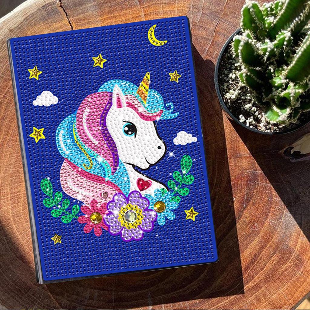 DIY Diamond Painting Business Notebook – Creative Dot Drill Writing Book for Kids