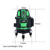 360° Laser Level with Tripod Self Leveling Cross Line Laser Green Horizontal Line for Construction Floor Tile