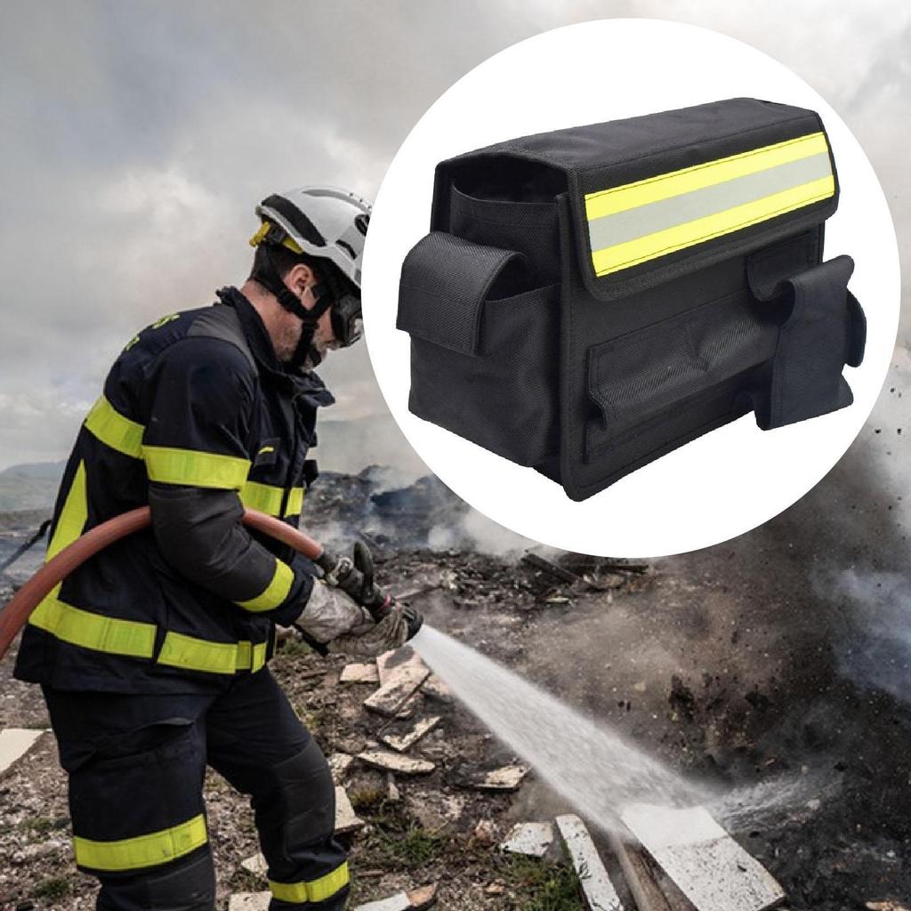 Firefighter Waist Bag Pack Premium Oxford Cloth Fanny Sturdy Versatile with Reflective