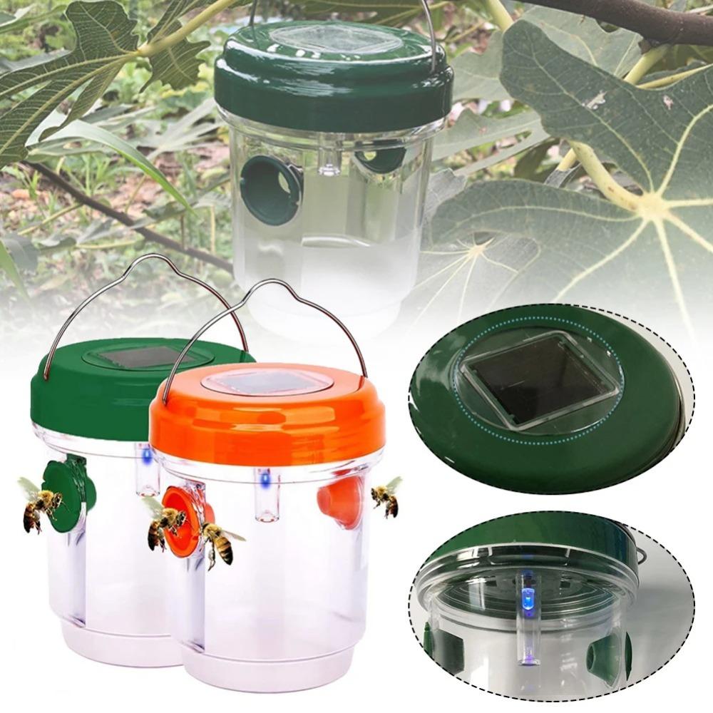 Hanging Tree Solar Fruit Fly Trap Reusable Orchard Bee Trap Killer Insect Control Tool