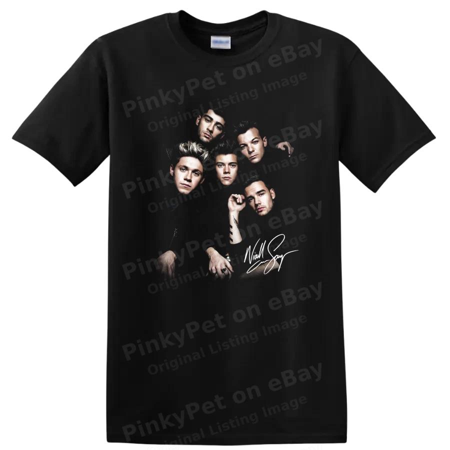 One Direction Band Portrait T Shirt Pop Music British Irish Fan Gift Idea Tee