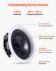 Bluetooth Ceiling Speakers, 165.1 mm, In Ceiling & In-Wall Speaker System with Amplifier, 2-Way, for Damp Humid Placement, Home Theater, Covered