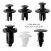 100Pcs 6 Size Auto Fastener Clips Vehicle Retainer Rivet Door Panel Fender Liner Bumper Fender Trim Plastic Mixed Car Clips