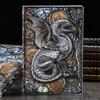 1 шт. Креативный ретро 3D Дракон Блокнот-журнал формата А5 Тисненый блокнот для записей Ручная работа Кожаная обложка Дневник Подарок Офисные принадлежности