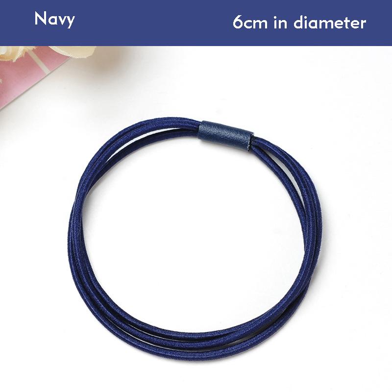 5Pcs/Lot Fashion Women Girls Rubber Bands Ponytail Holder Three-layer Elastic Hairbands Simple Solid Hair Accessories Scrunchie