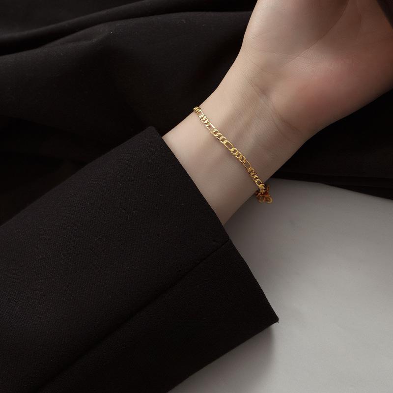 Lucky Bracelet for Women 2023 New Ins Niche Design Light Luxury High-end S925 Silver Bracelet